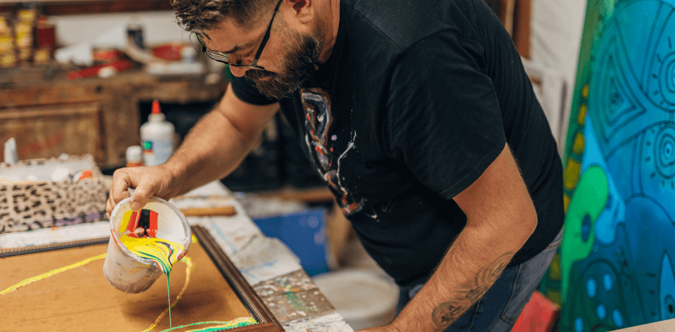 creating abstract art