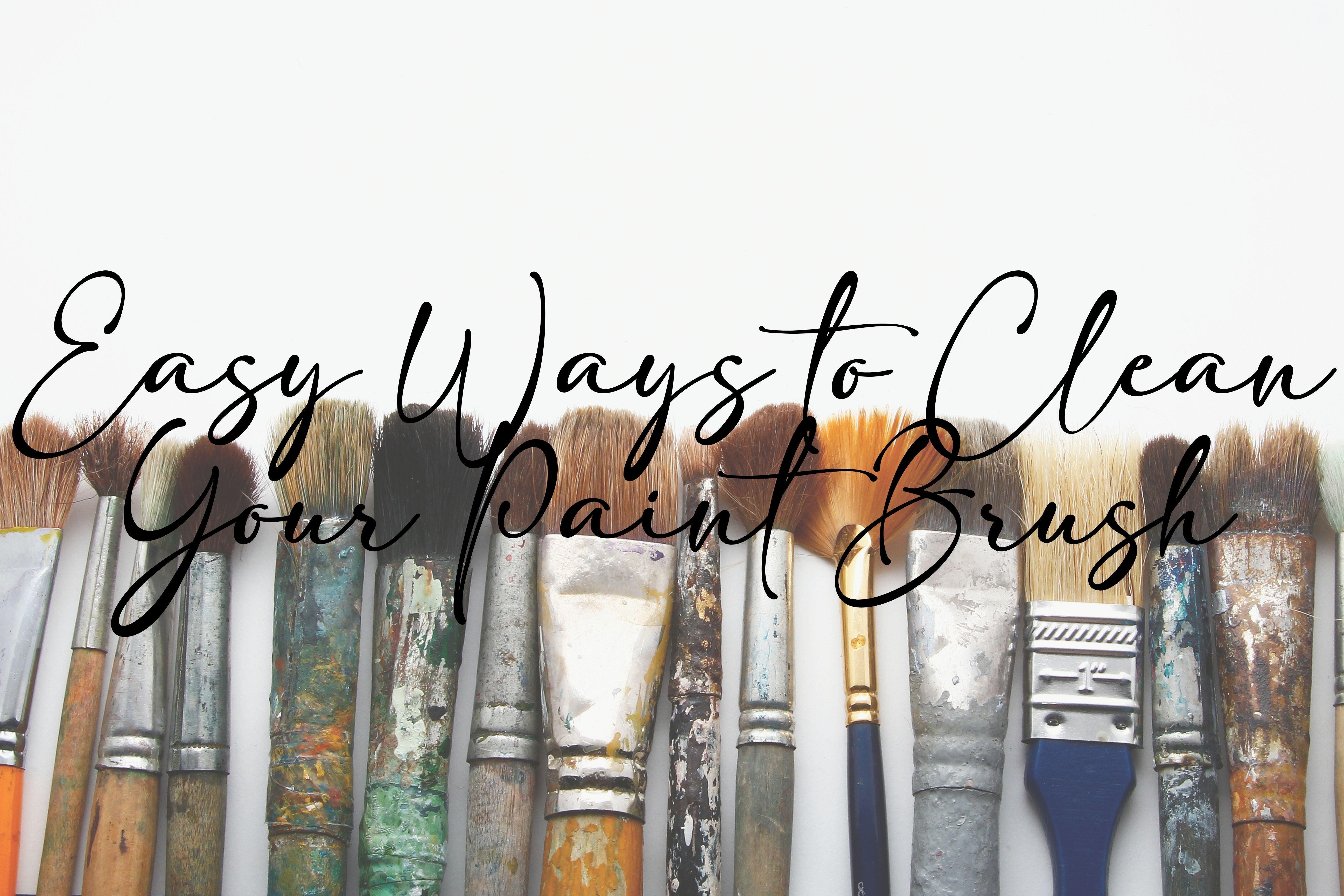 How to Clean Acrylic Paint Brushes 
