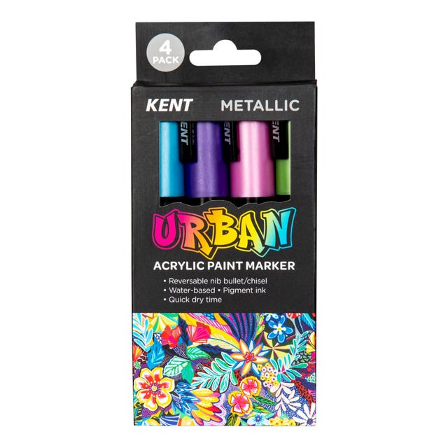 Kent Urban Acrylic Paint Marker - Metallic Sets