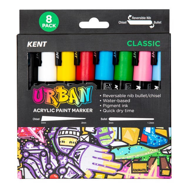Kent Urban Acrylic Paint Marker - Classic Sets