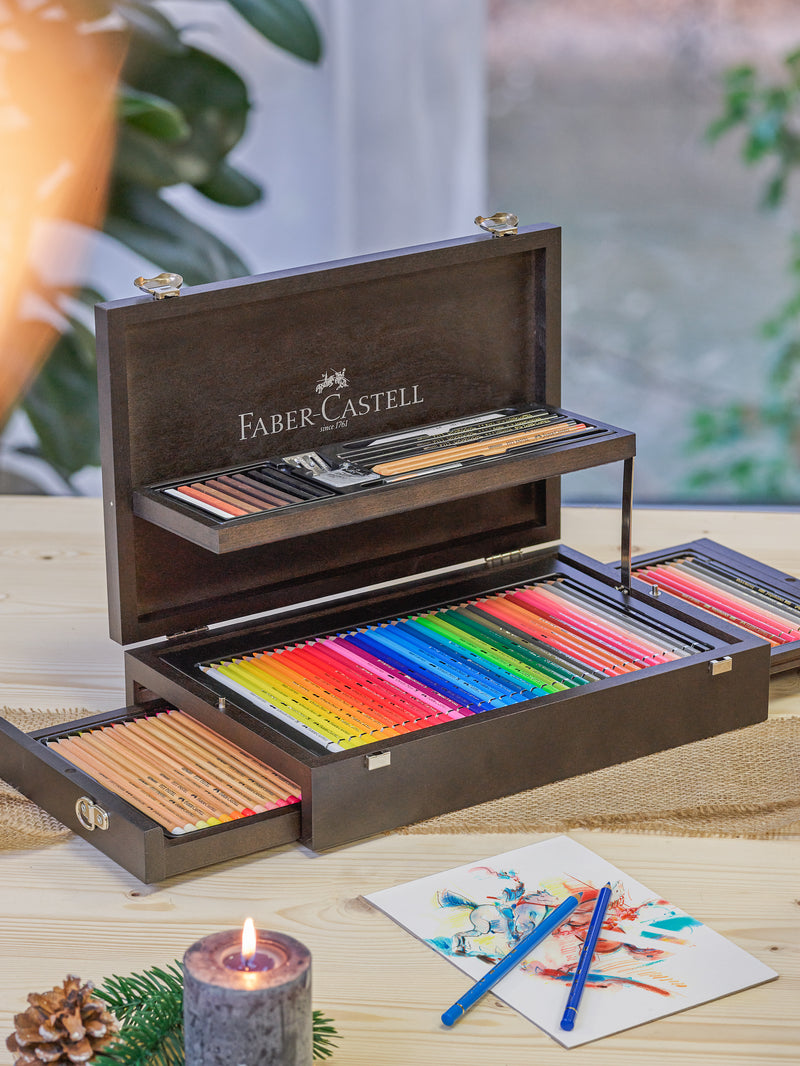 Faber-Castell Art & Graphic Mixed Media Collection - Solid Wood Case of 125