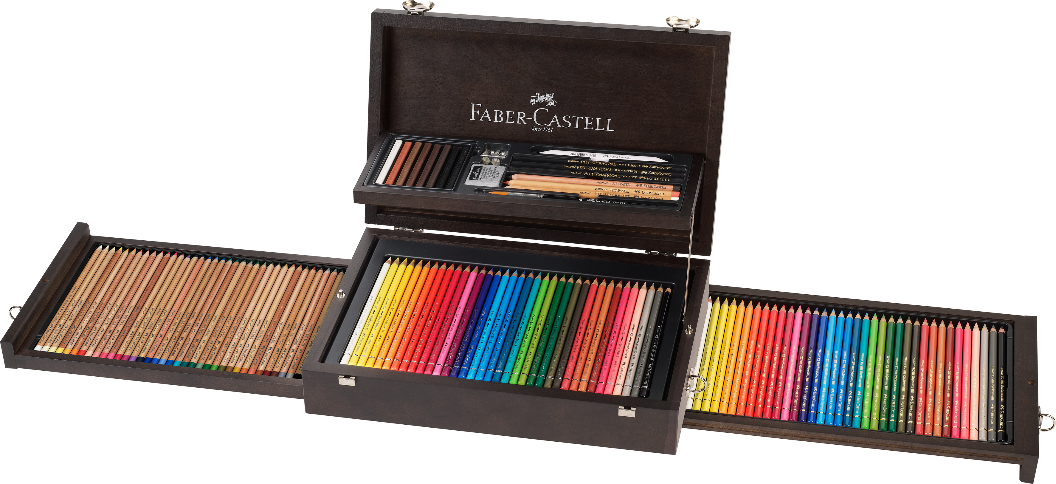 Faber-Castell Art & Graphic Mixed Media Collection - Solid Wood Case of 125