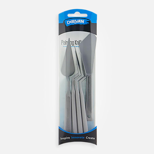 Derivan Plastic Painting Knife Set - 5 Piece Set