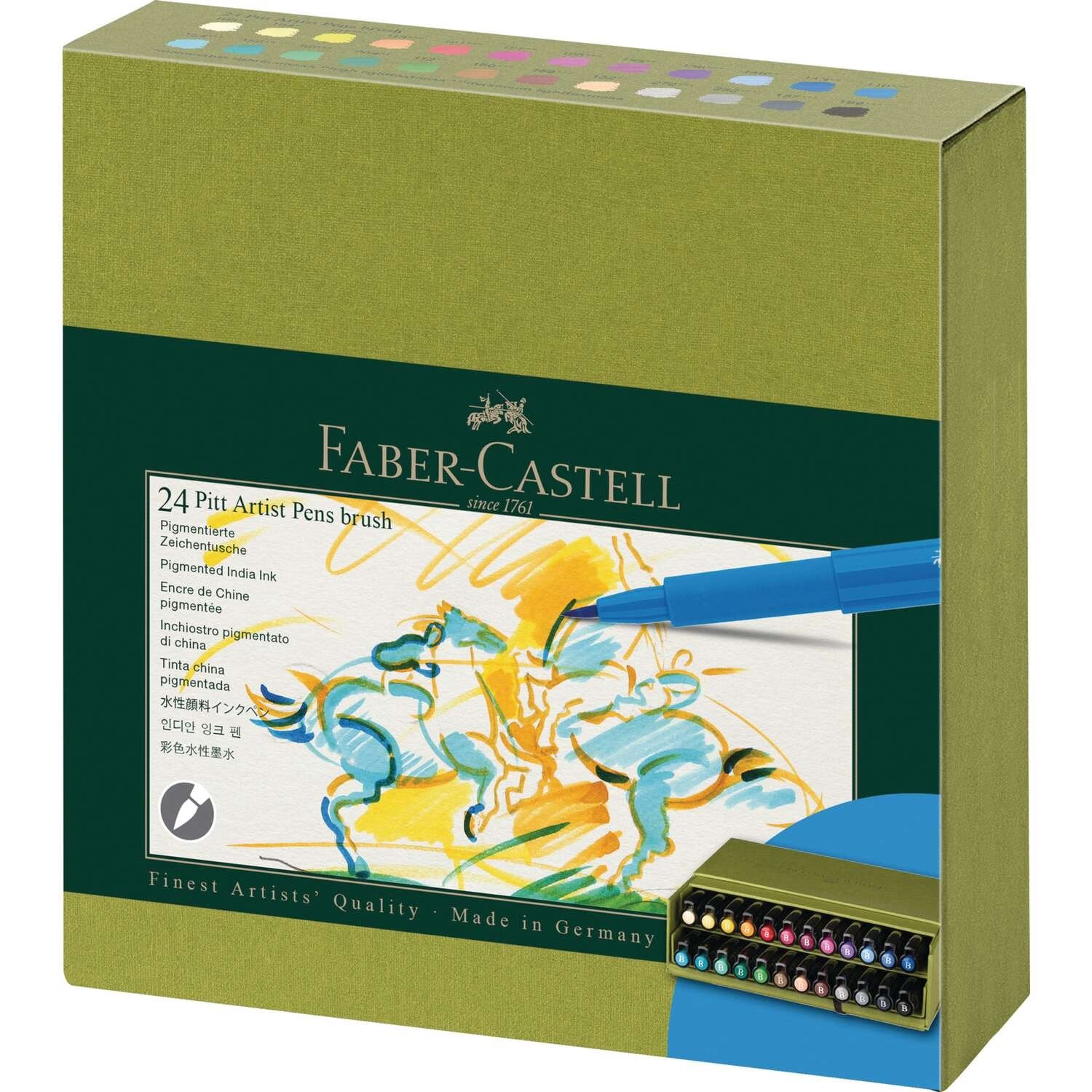 Faber-Castell Pitt Artist Brush Pen Indian Ink Sets