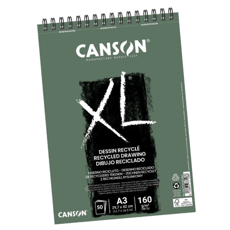 Canson XL Drawing Recycled Pads 160gsm