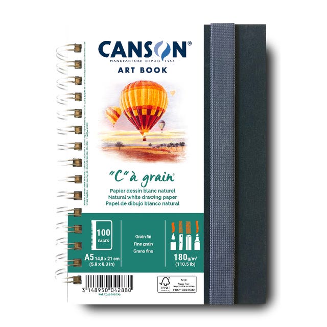 Canson Art Book 180gsm CA Grain Hard Cover