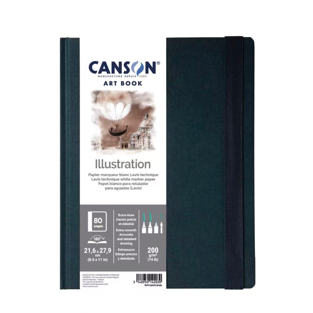 Canson Art Book 200gsm Illustration Hard Cover