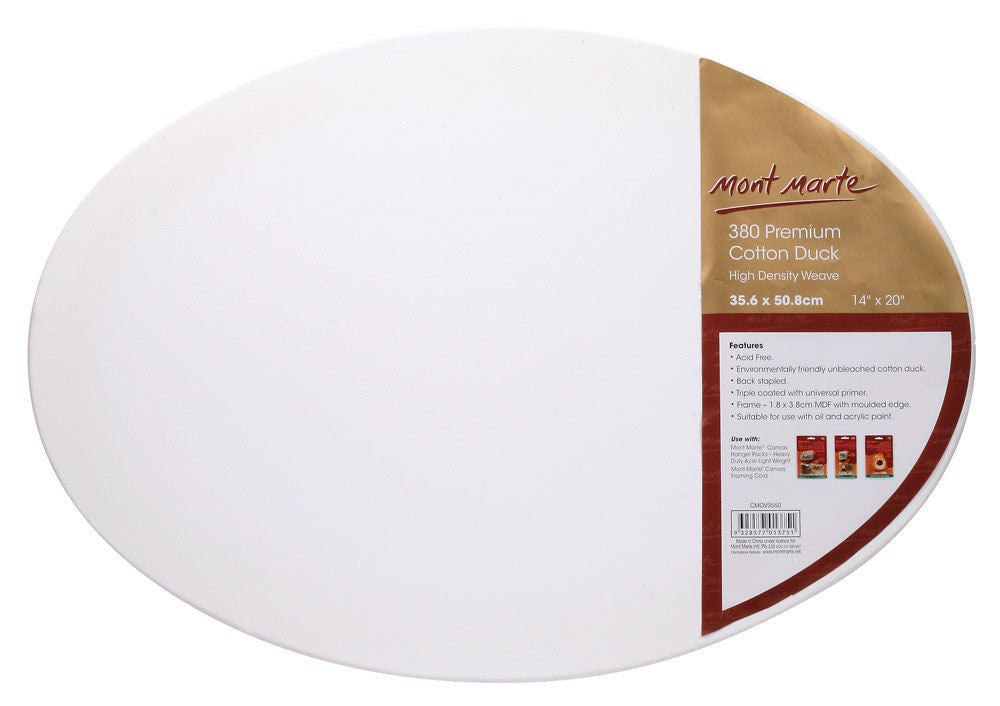 Mont Marte Signature oval canvas 35.6 × 50.8cm
