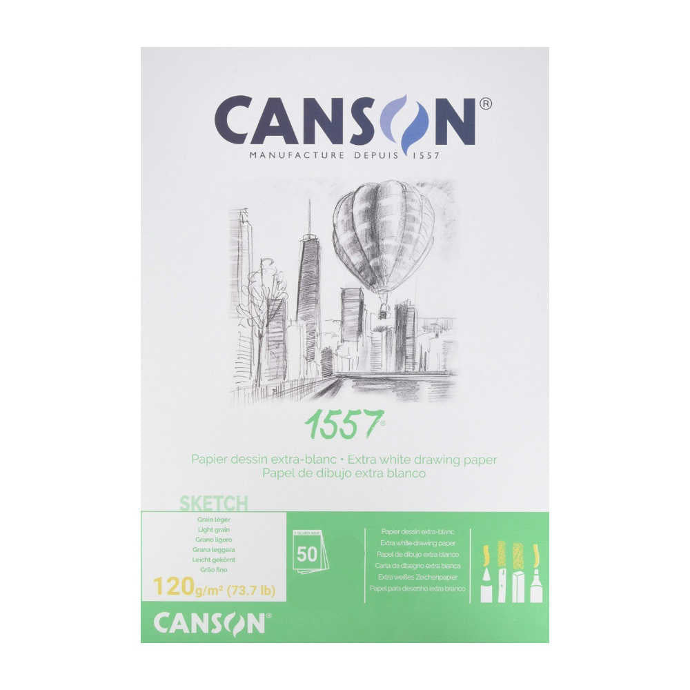 Canson JA Dessin 1557 Drawing Paper Pads 120gsm 50 sheets - Art Supplies Australia