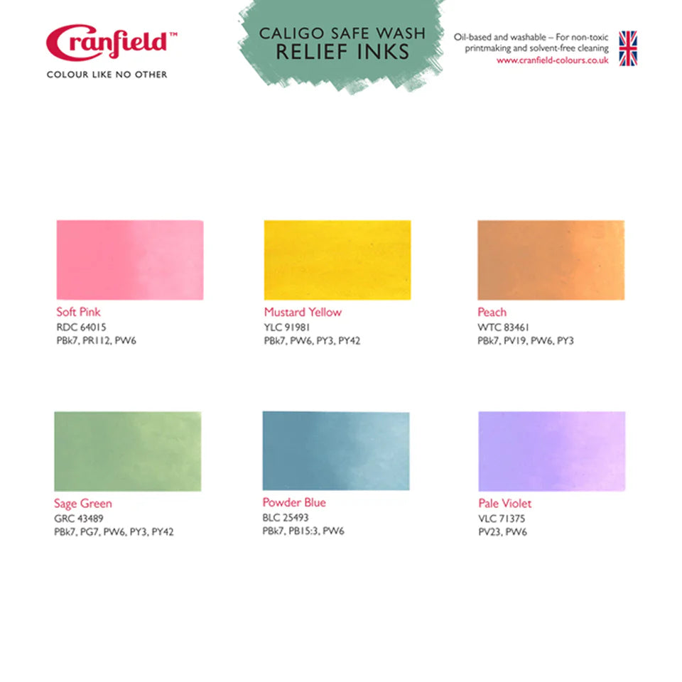 Cranfield Caligo Safe Wash Relief Ink - 75ml Tube
