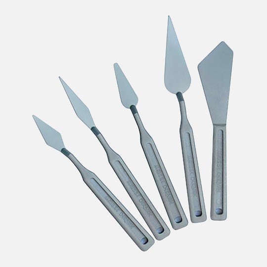 Derivan Plastic Painting Knife Set - 5 Piece Set