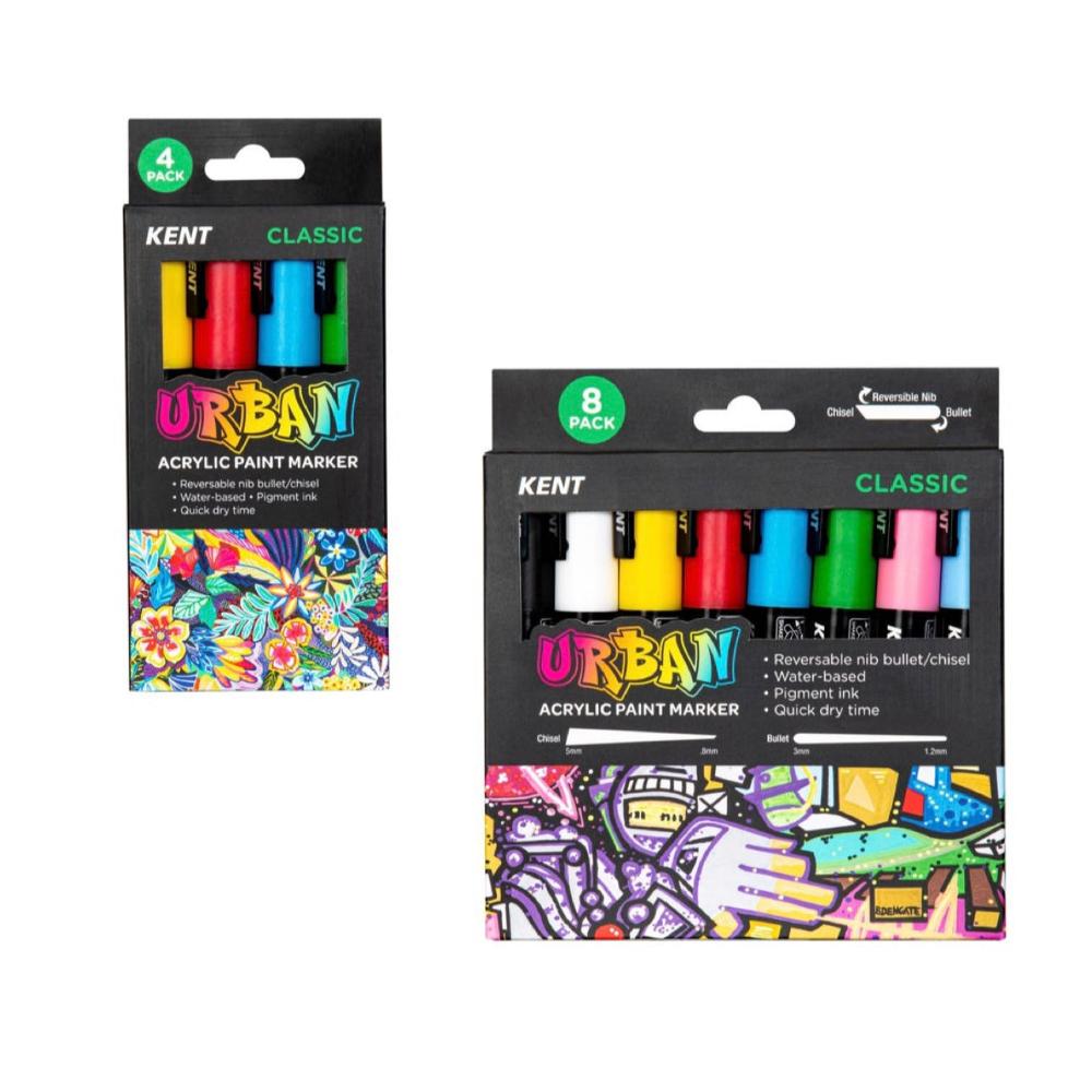 Kent Urban Acrylic Paint Marker - Classic Sets