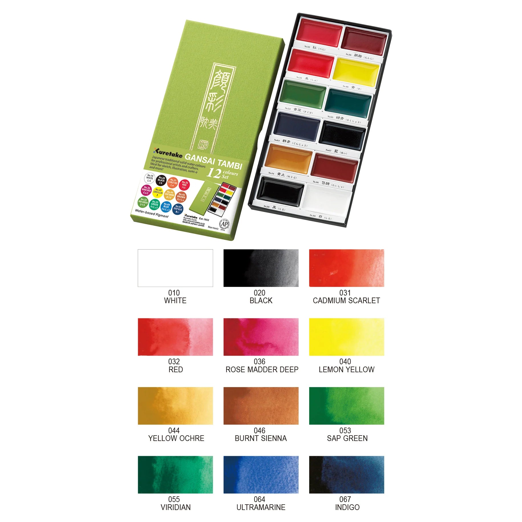 Kuretake Gansai Tambi Watercolour Sets