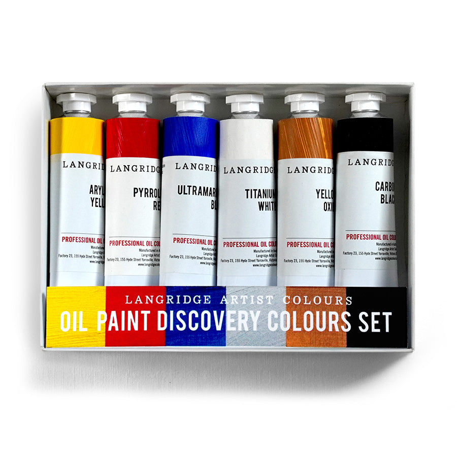 Langridge Professional Oil Paint Set of 6 x 40ml