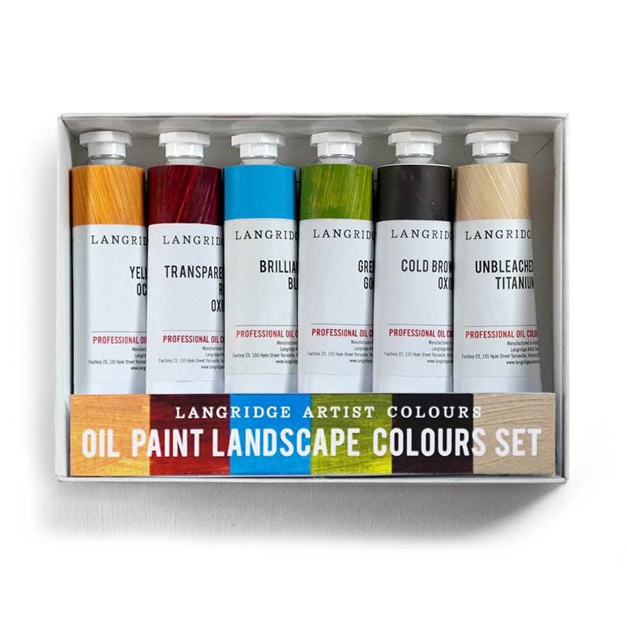 Langridge Professional Oil Paint Set of 6 x 40ml