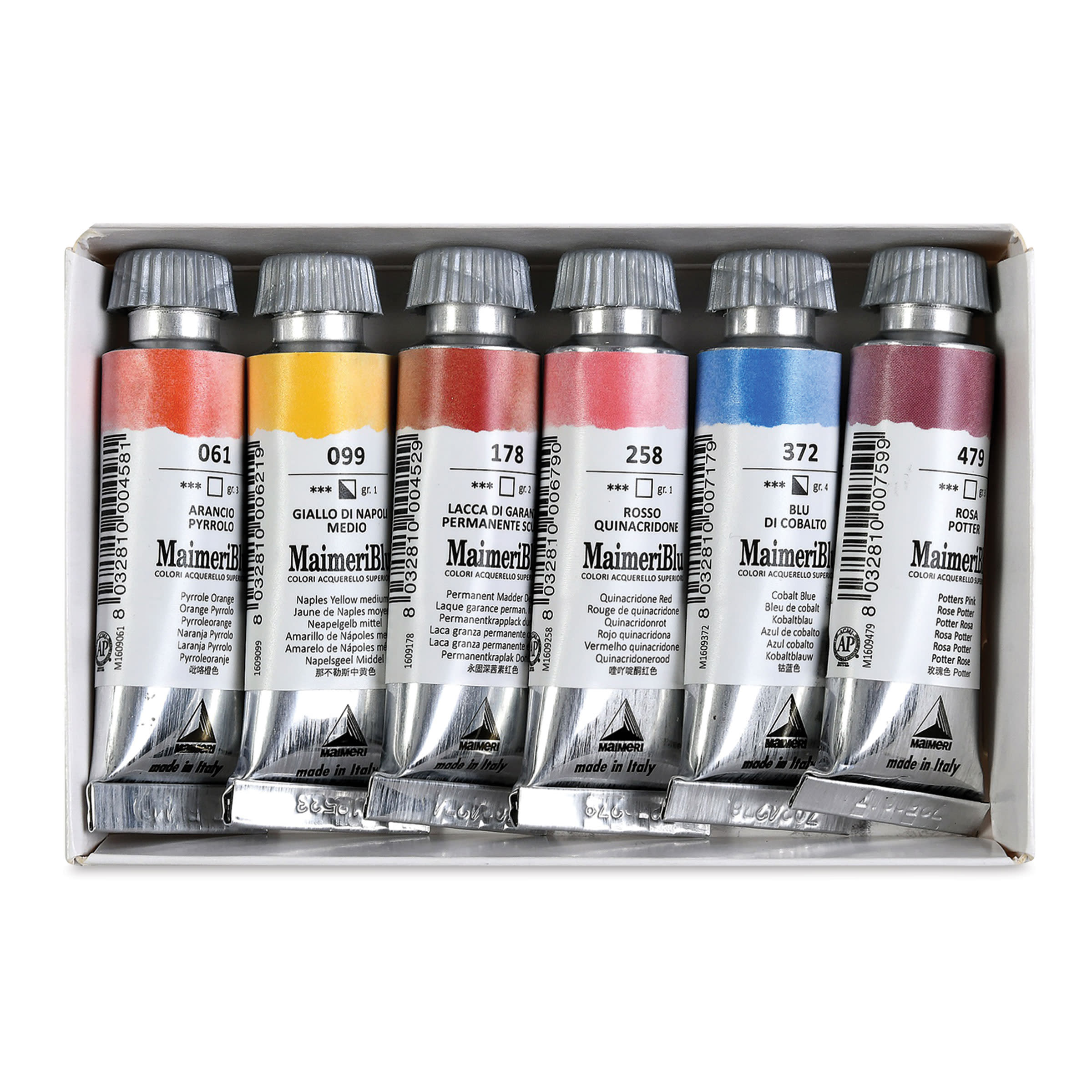 Maimeri Blu Artist Watercolour - 6 x 12ml Set Venice