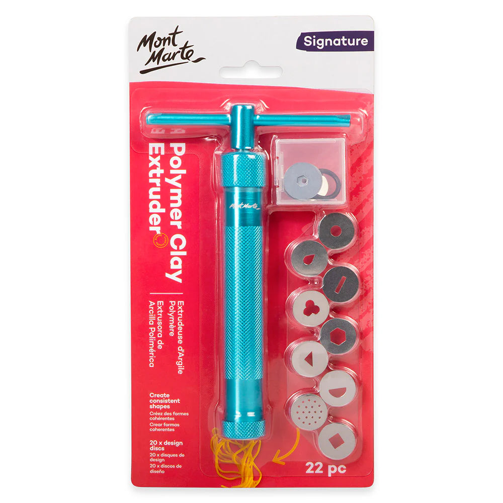 Mont Marte Anodised Aluminium Clay Extruder 22pc
