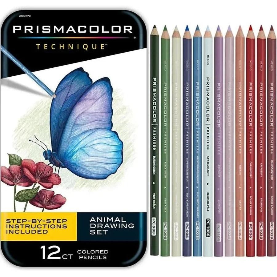Prismacolor Technique Coloured Pencils - Animal Set of 12
