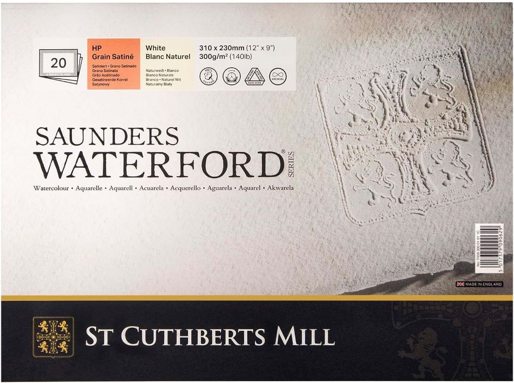 Saunders Waterford Watercolour Paper Blocks 300gsm 20 Sheets