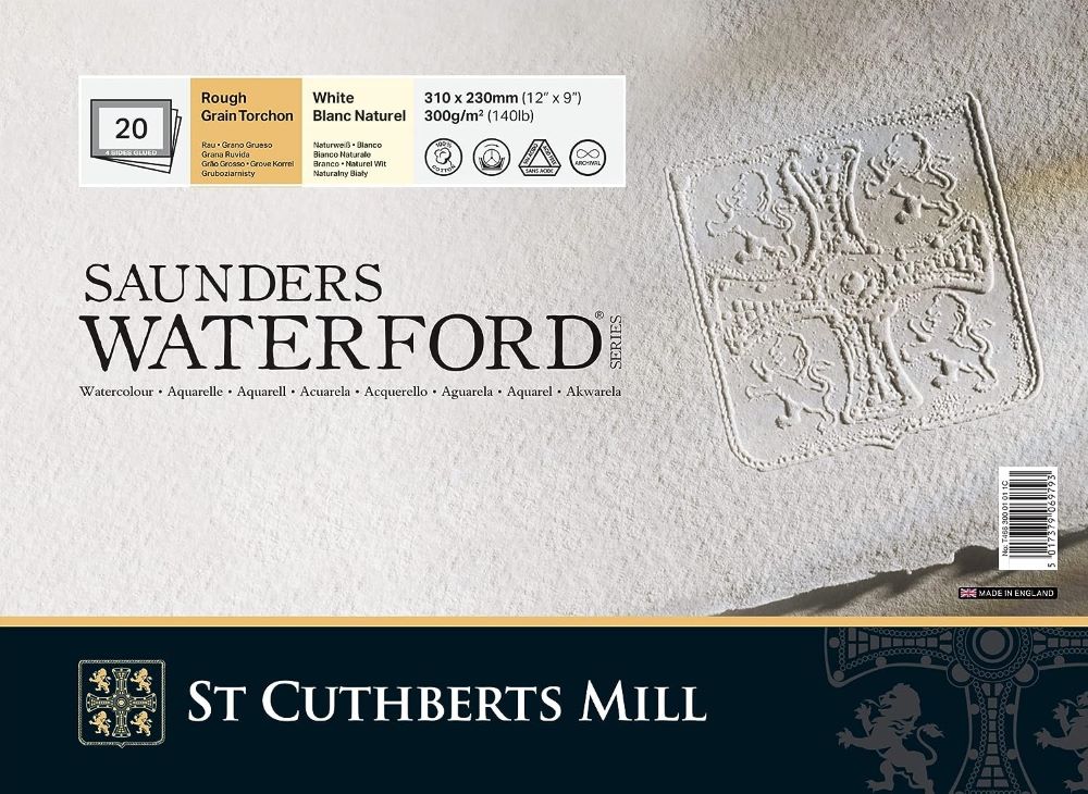Saunders Waterford Watercolour Paper Blocks 300gsm 20 Sheets
