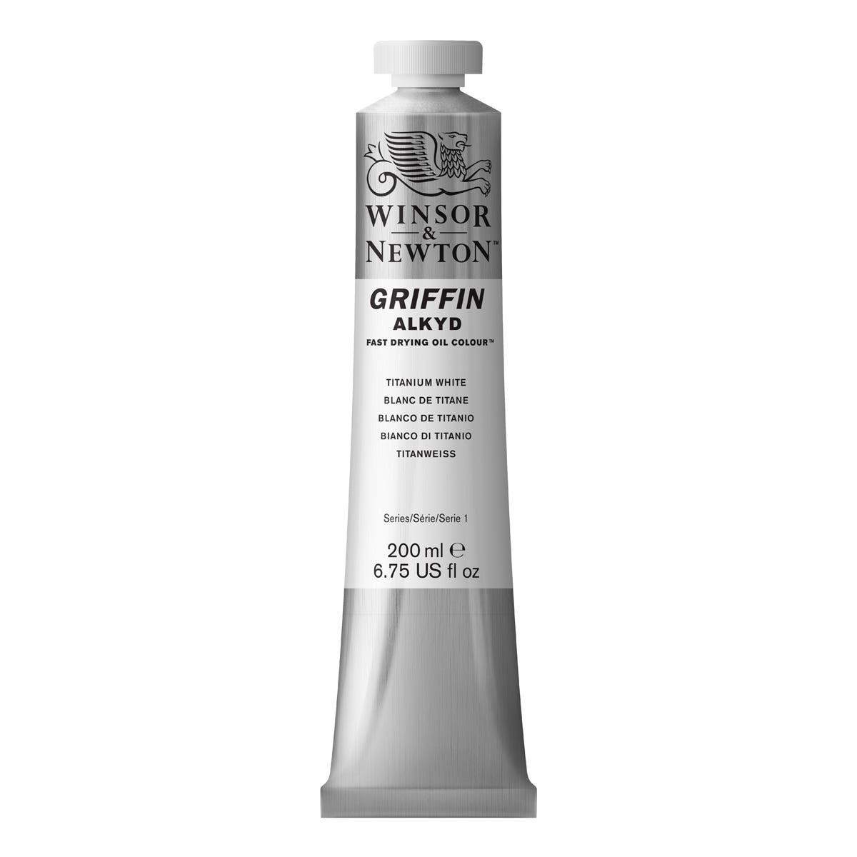 Winsor & Newton Griffin Alkyd Oil Colour 200ml TITANIUM WHITE