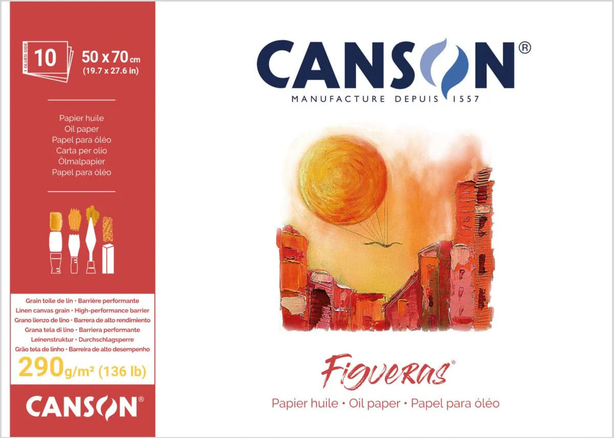 Canson Figueras Canvas Paper Pads 290gsm 10 Sheets