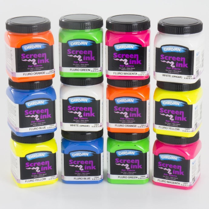 Derivan Screen Ink For Fabric - 250ml
