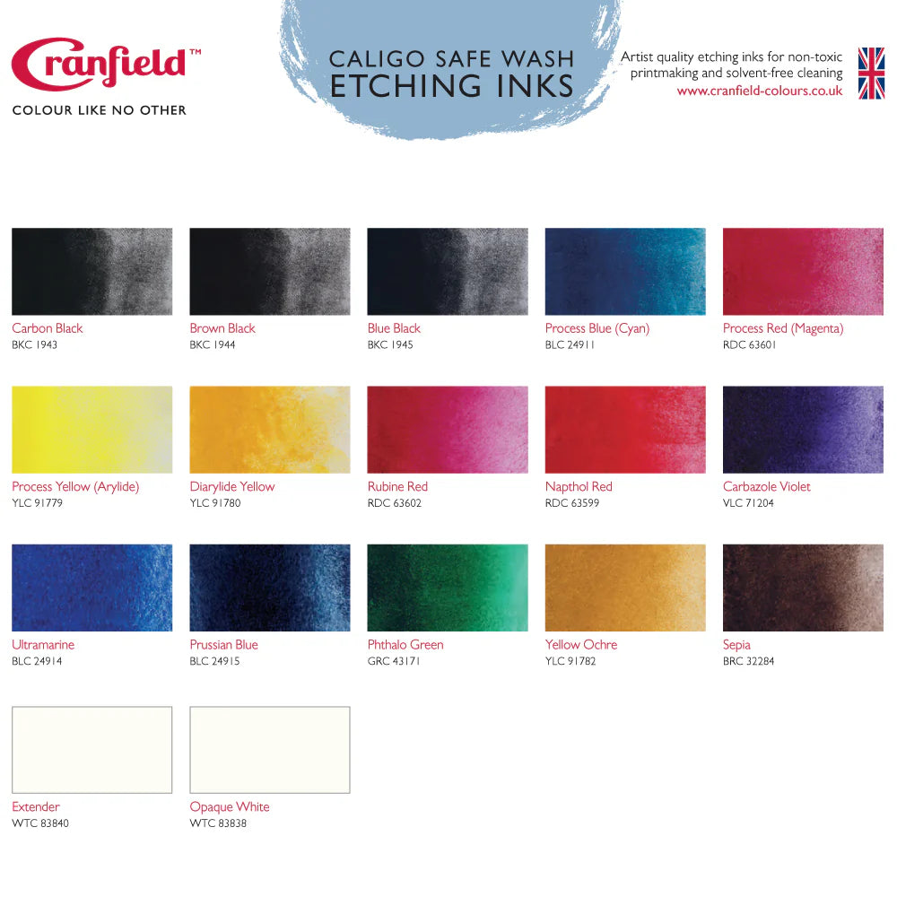 Cranfield Caligo Safe Wash Etching Ink - 75ml Tube