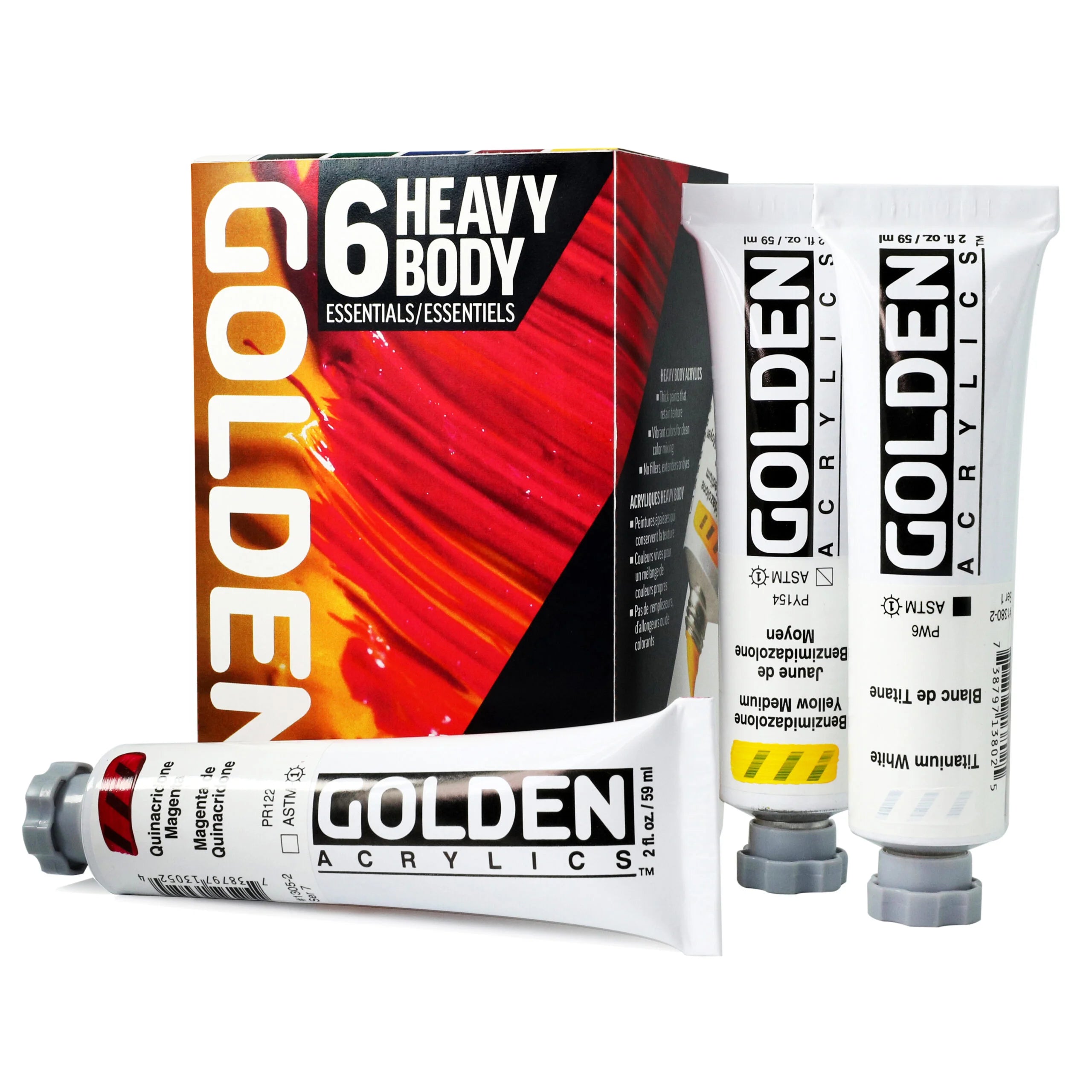 Golden Heavy Body Acrylic Paint - Cadmium Red Medium, 4 Oz Jar, Artist Quality - View #12