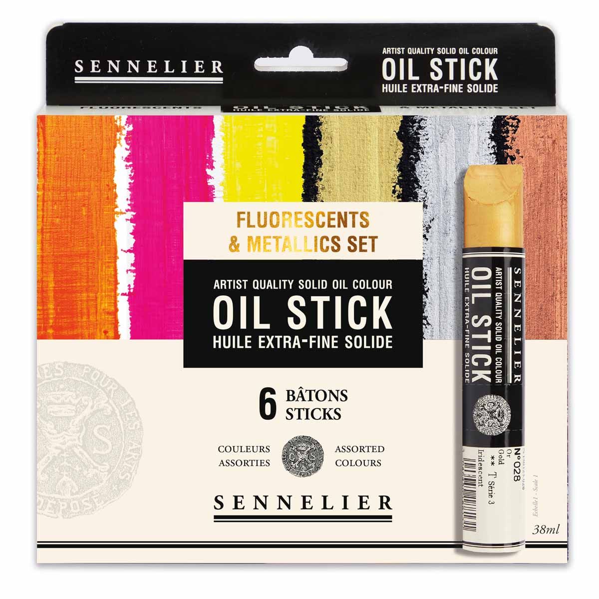 Sennelier Artists' Oil Paint Sticks Set of 6 x 38ml