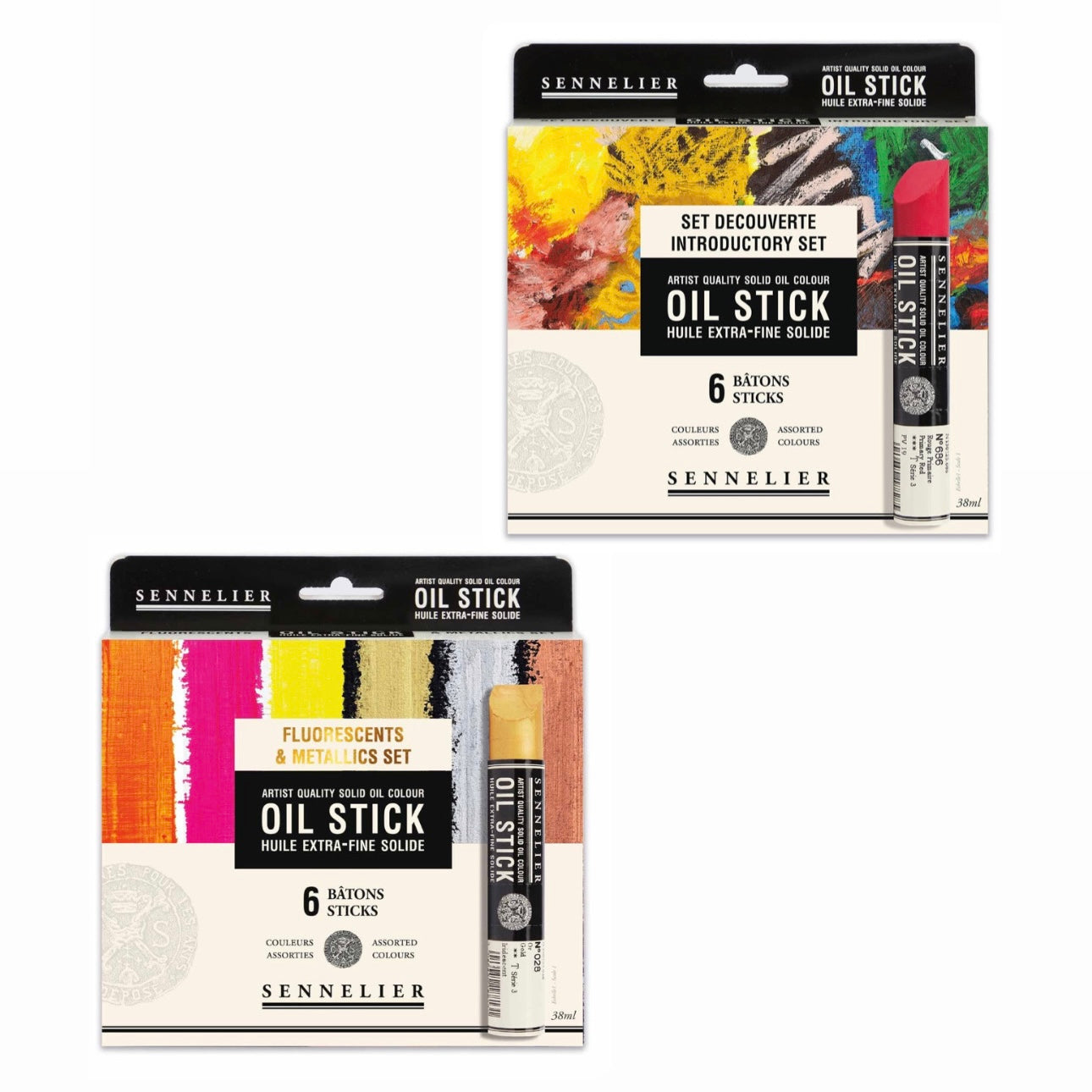 Sennelier Artists' Oil Paint Sticks Set of 6 x 38ml