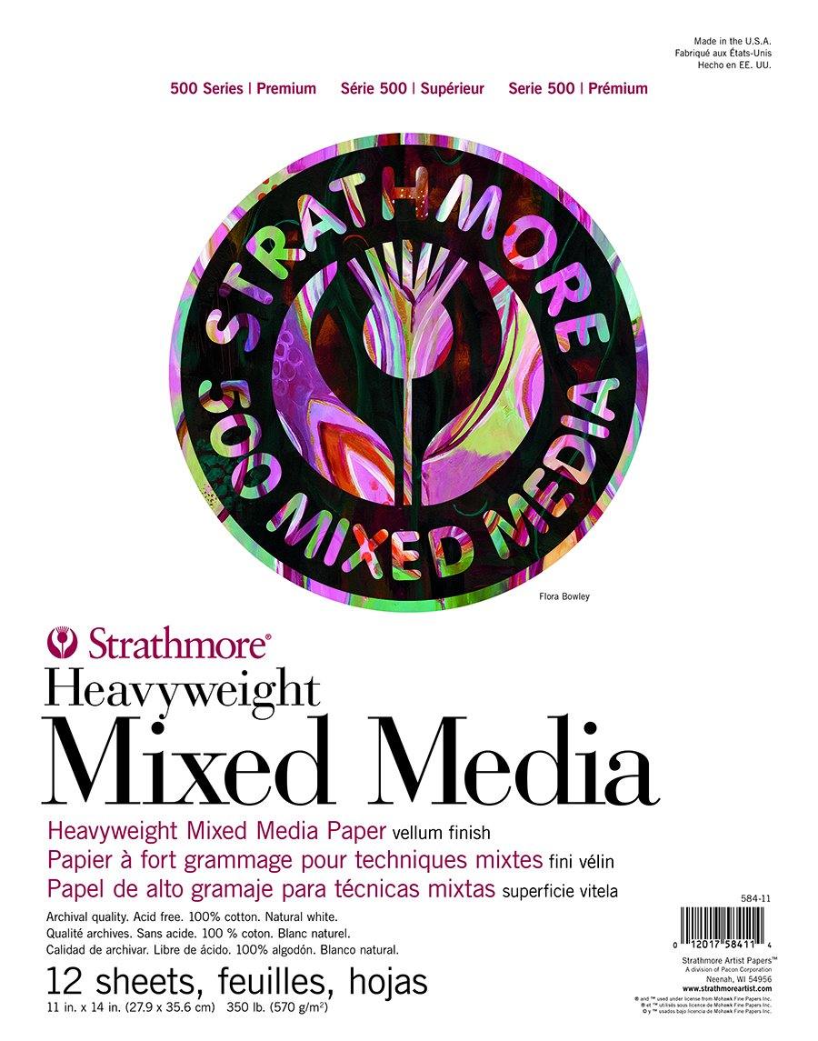 Strathmore 500 Series Mixed Media Extra Heavyweight Pads - Art Supplies Australia