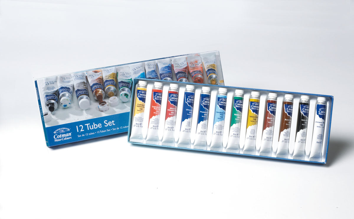 Winsor & Newton Cotman Watercolour 8ml Tube Set