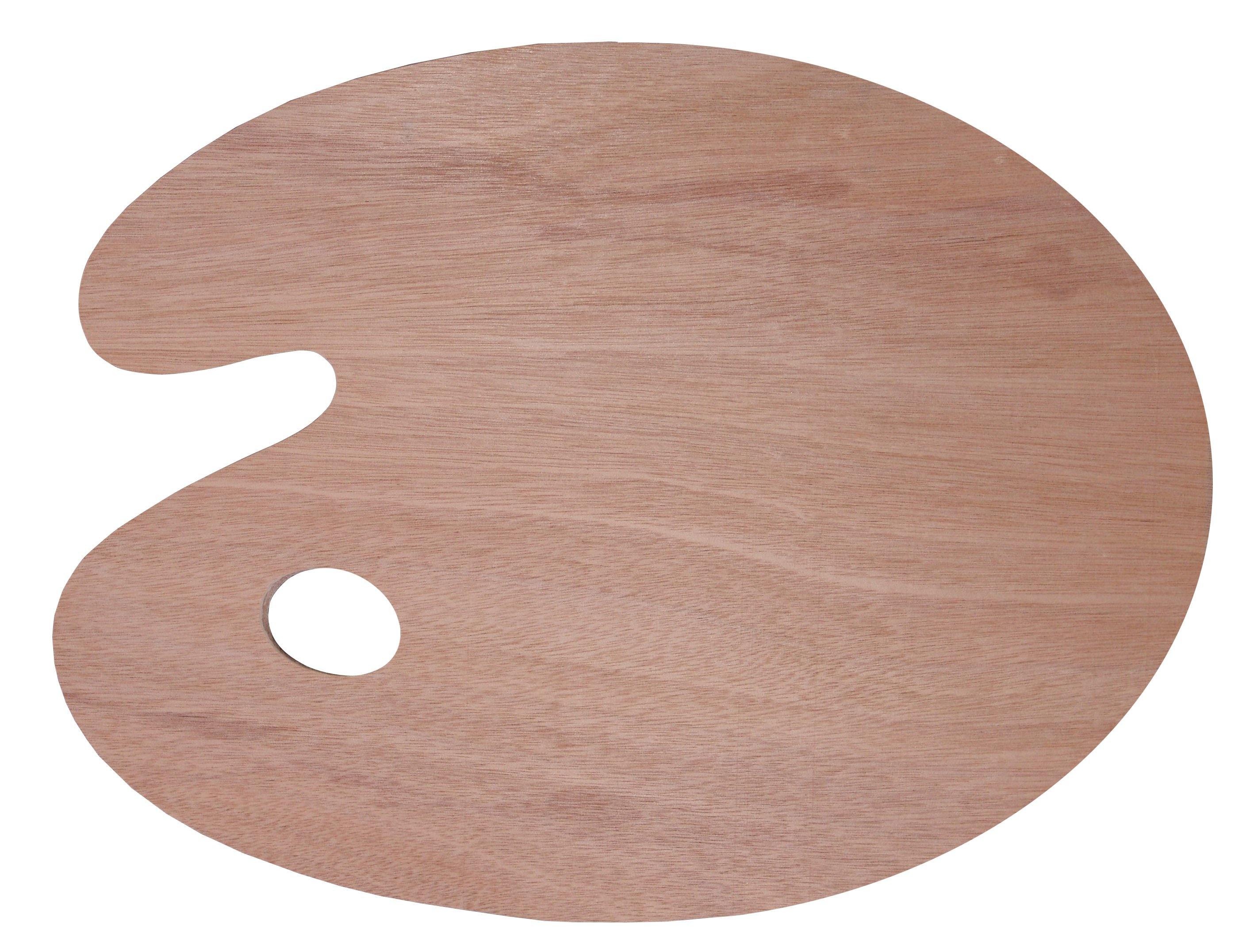 Oval Wooden Palette - Art Supplies Australia