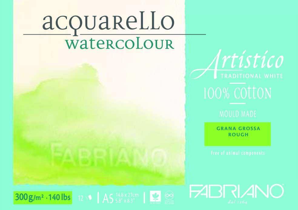 Fabriano Artistico 100% Cotton Water Colour Pads 12 Sheets - Art Supplies Australia