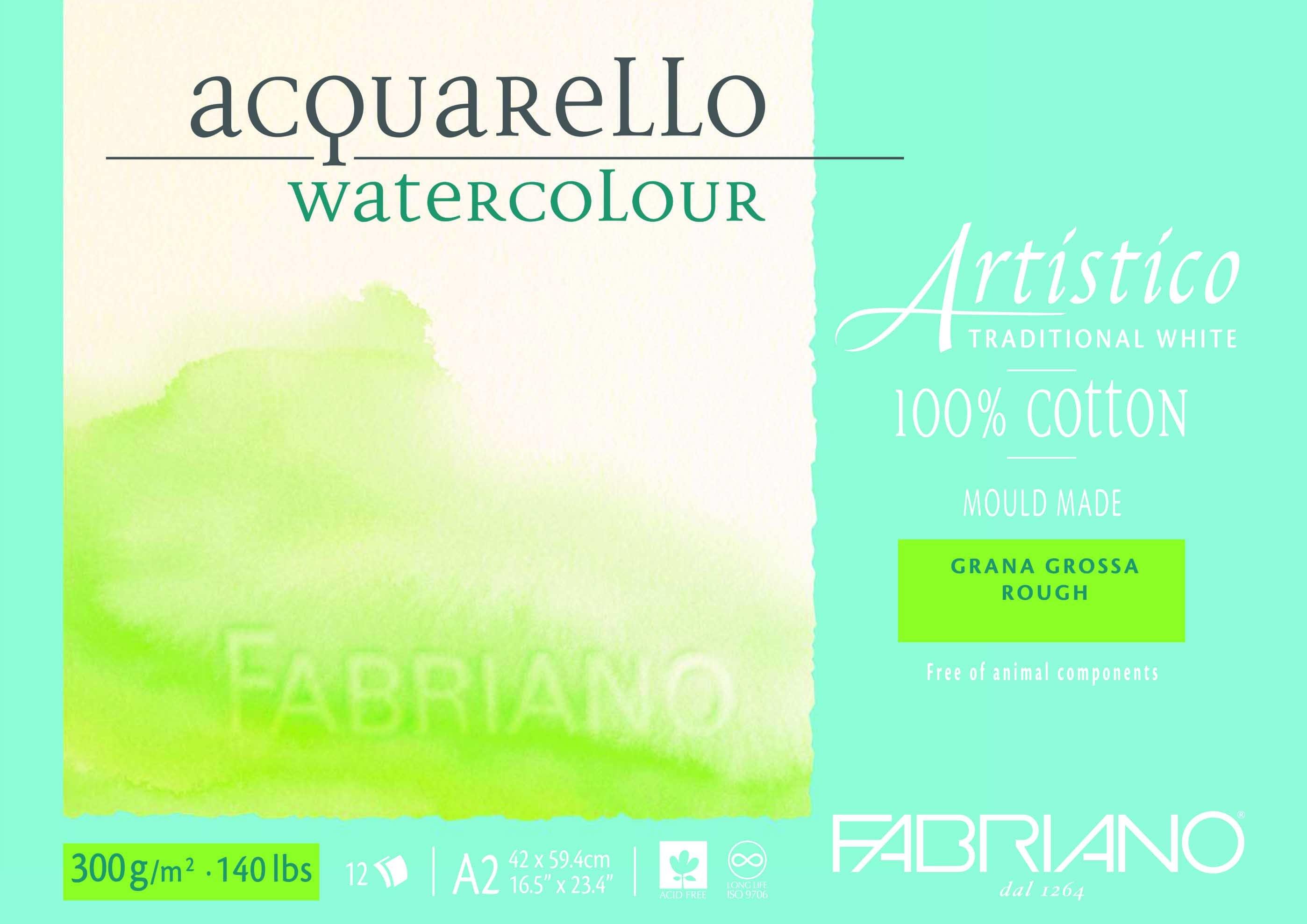 Fabriano Artistico 100% Cotton Water Colour Pads 12 Sheets - Art Supplies Australia