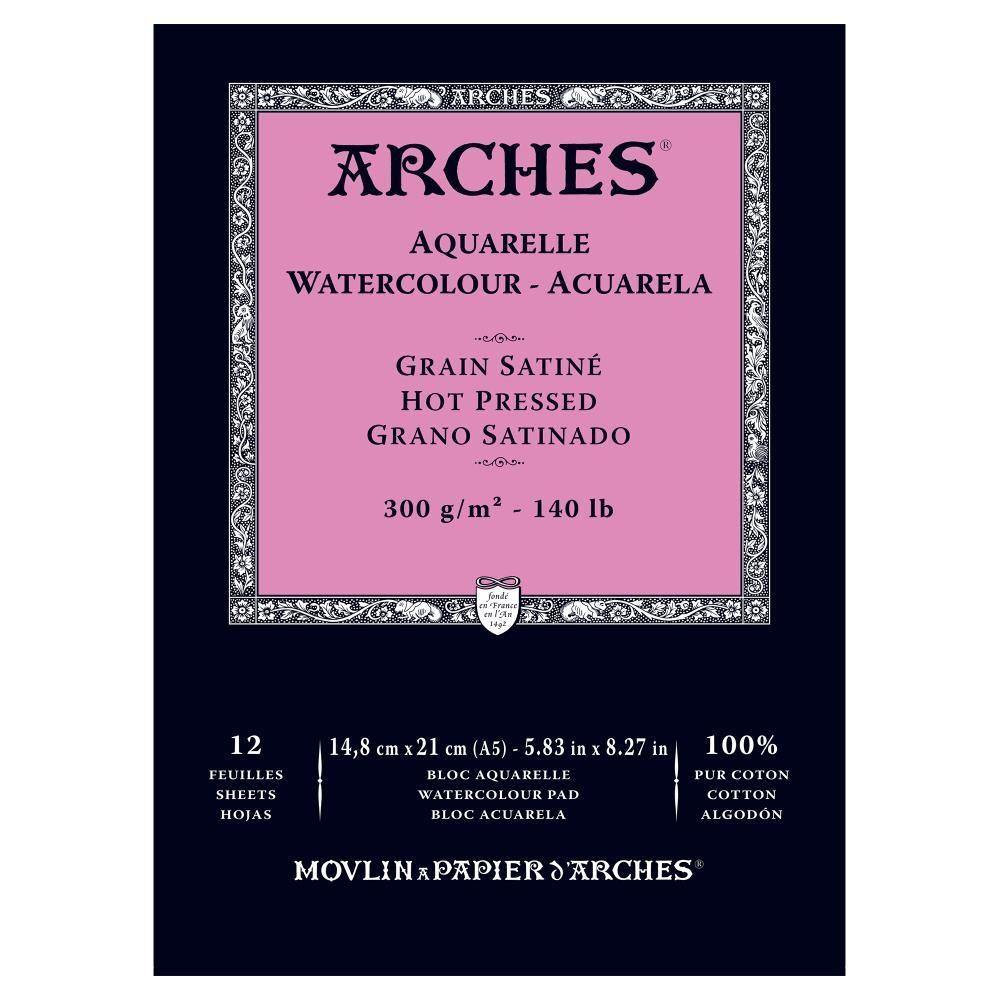 Arches 100% Cotton Watercolour Pads 300gsm 12 Sheets - Art Supplies Australia