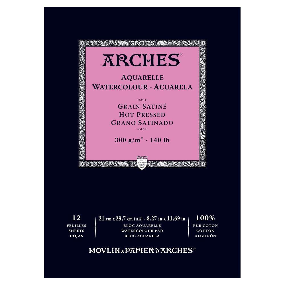 Arches 100% Cotton Watercolour Pads 300gsm 12 Sheets - Art Supplies Australia