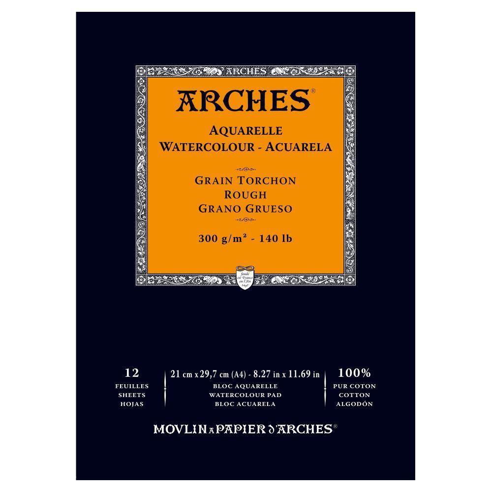 Arches 100% Cotton Watercolour Pads 300gsm 12 Sheets - Art Supplies Australia