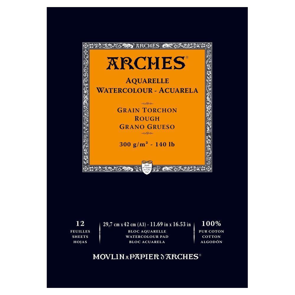 Arches 100% Cotton Watercolour Pads 300gsm 12 Sheets - Art Supplies Australia