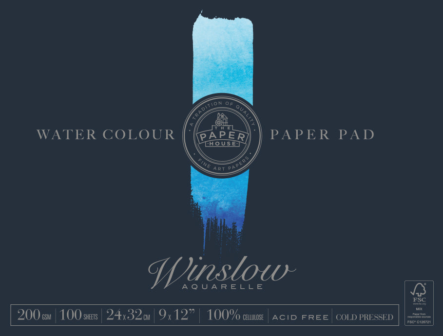 The Paper House Winslow Water Colour Pad - Art Supplies Australia