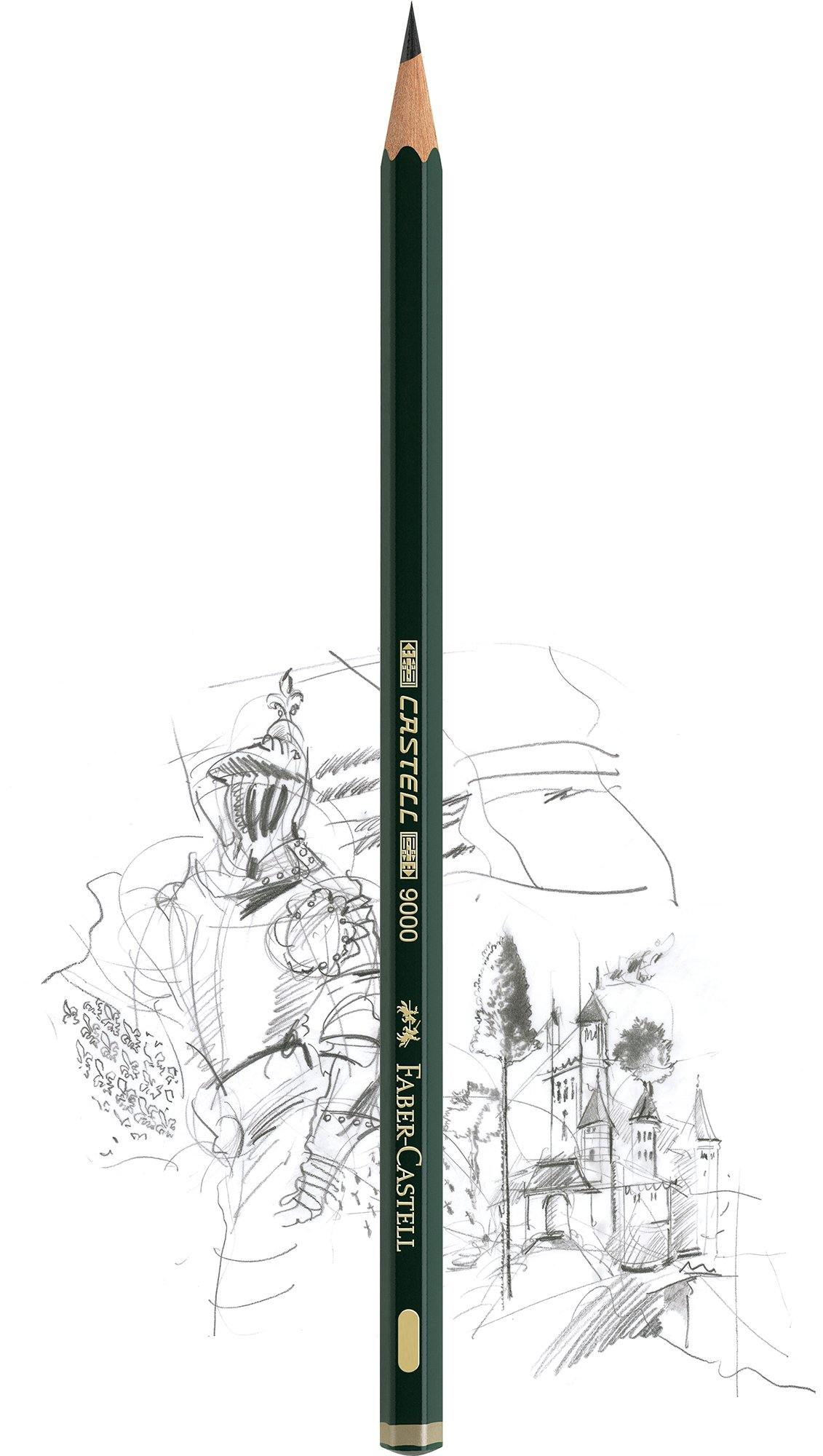 20pc Artist Sketch Set In Storage Case - Sketch & Charcoal Pencils