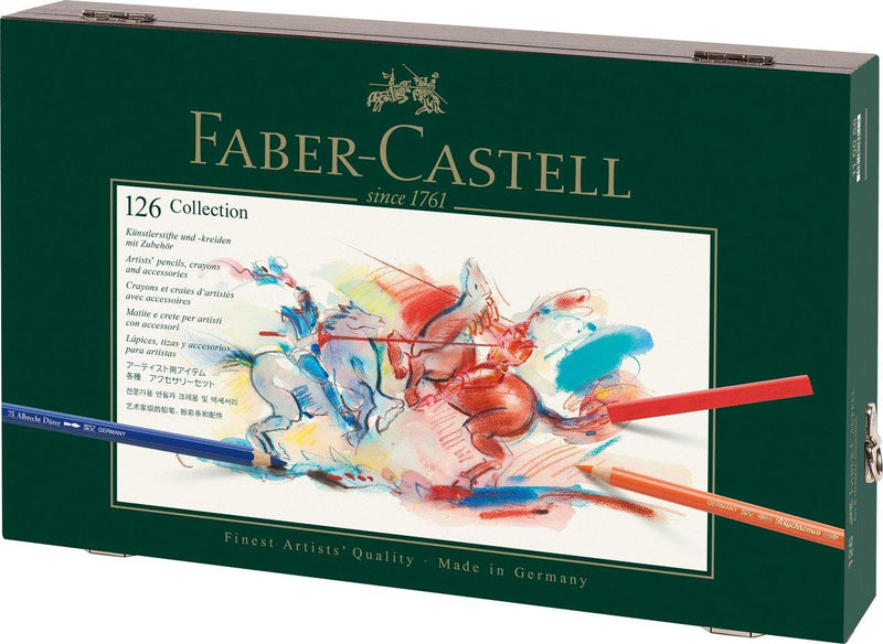Faber-Castell Art & Graphic Mixed Media Collection - Solid Wood Case of 125 - Art Supplies Australia