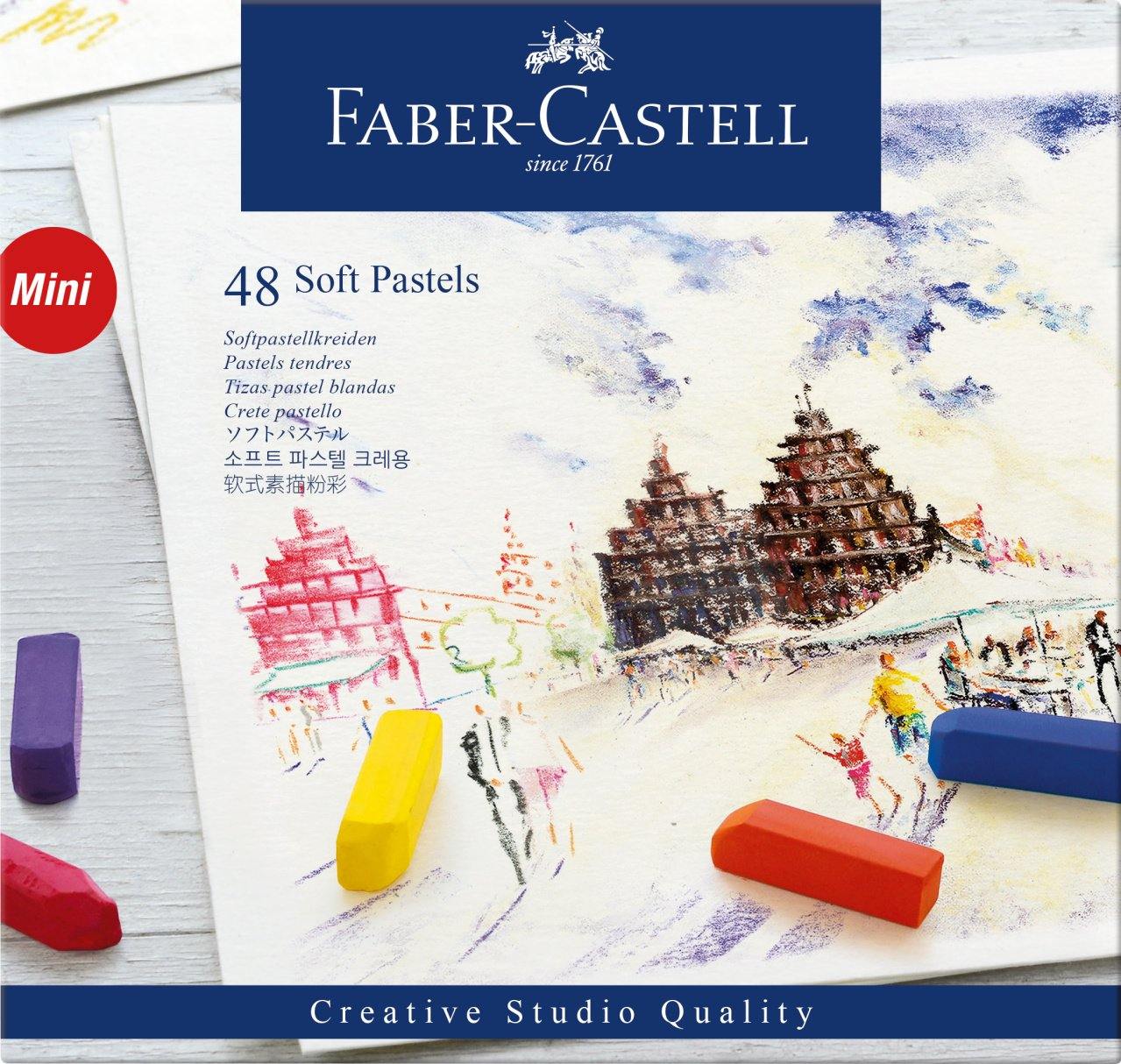 Faber-Castell Creative Studio Soft Pastels Crayons Mini Cardboard Box Set - Art Supplies Australia