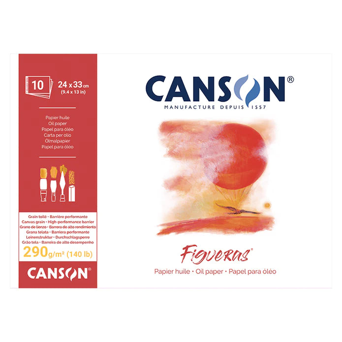 Canson Figueras Canvas Paper Pads 290gsm 10 Sheets - Art Supplies Australia