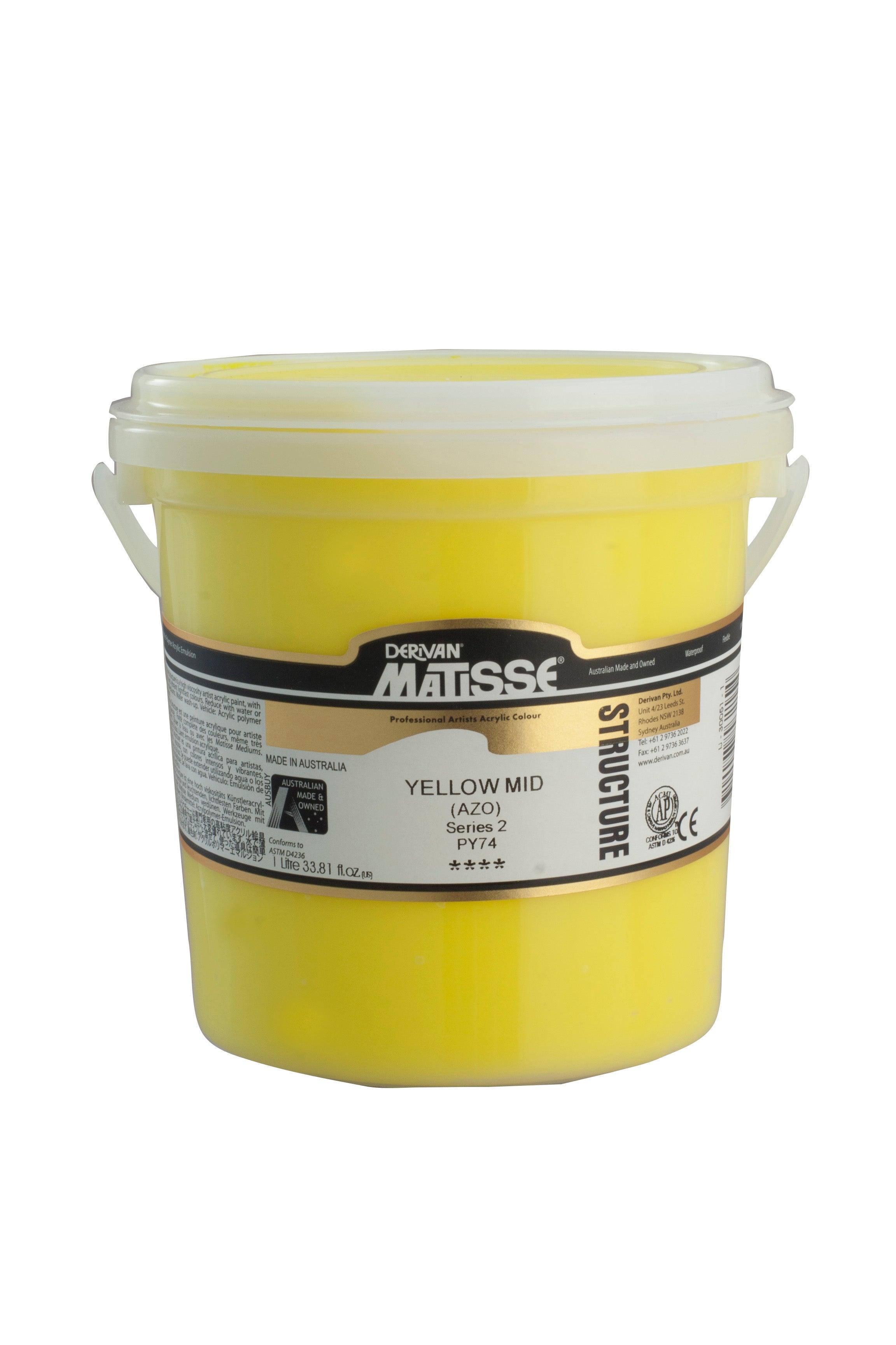 Matisse Flow Acrylic Paint - Cadmium Yellow Medium, 75 ml