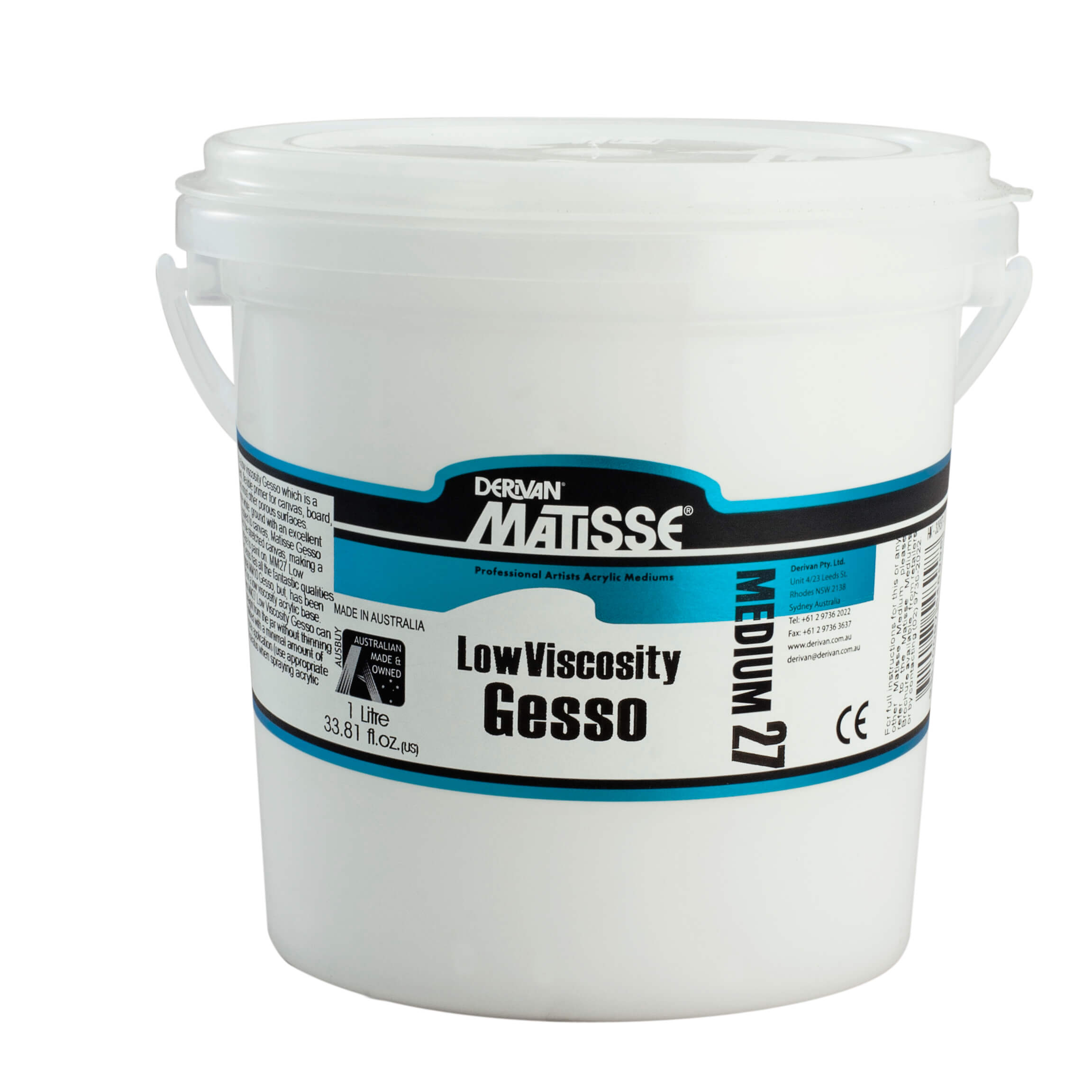 Matisse Acrylic Medium MM27 Low Viscosity Gesso - Art Supplies Australia