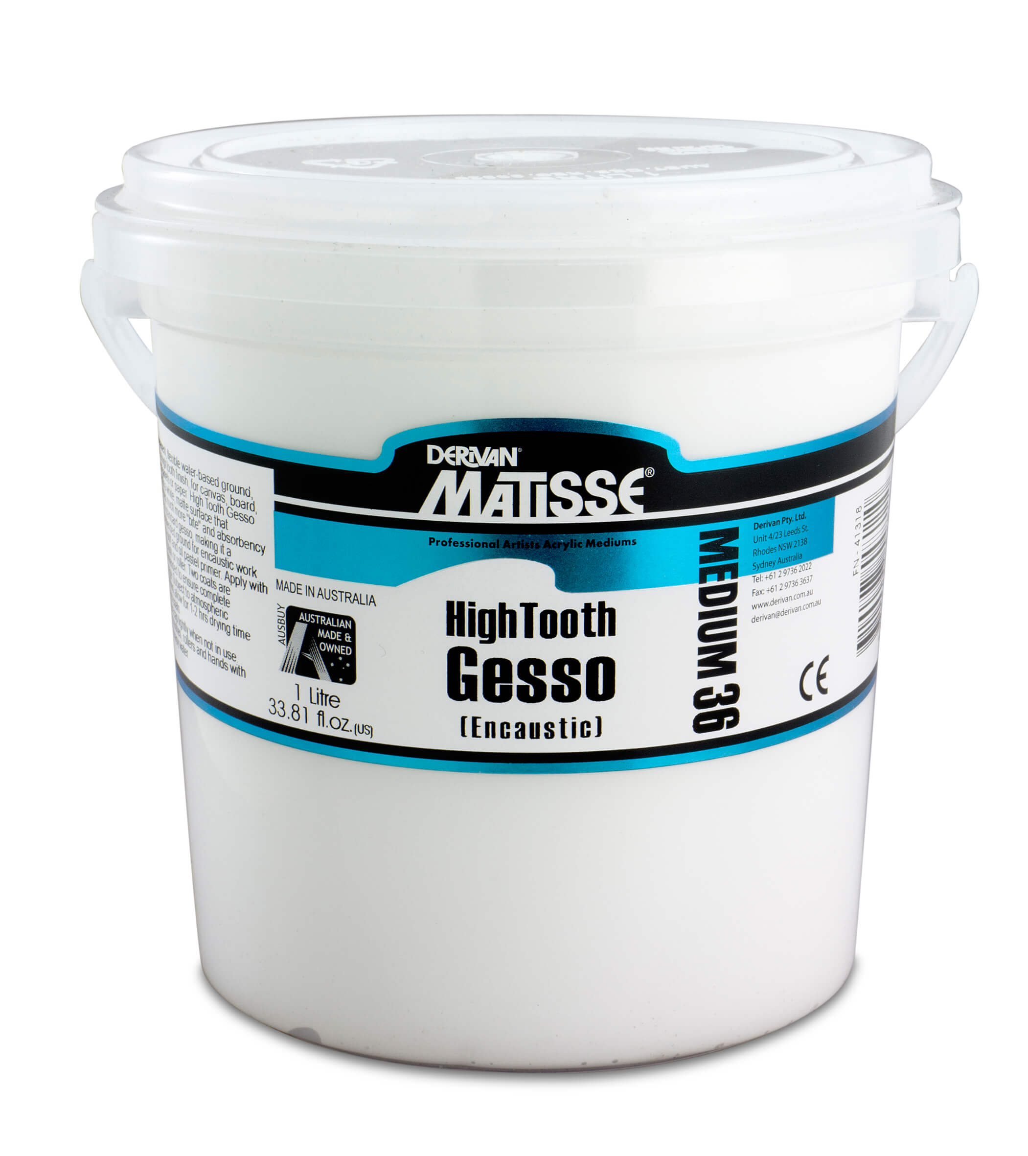Matisse Acrylic Medium MM36 High Tooth Gesso (Encaustic) - Art Supplies Australia