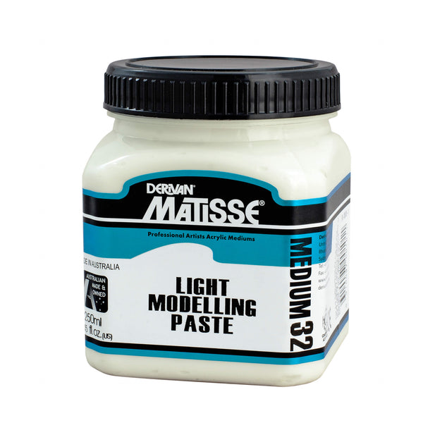 Matisse Acrylic Medium MM32 Light Modelling Paste - Art Supplies Australia