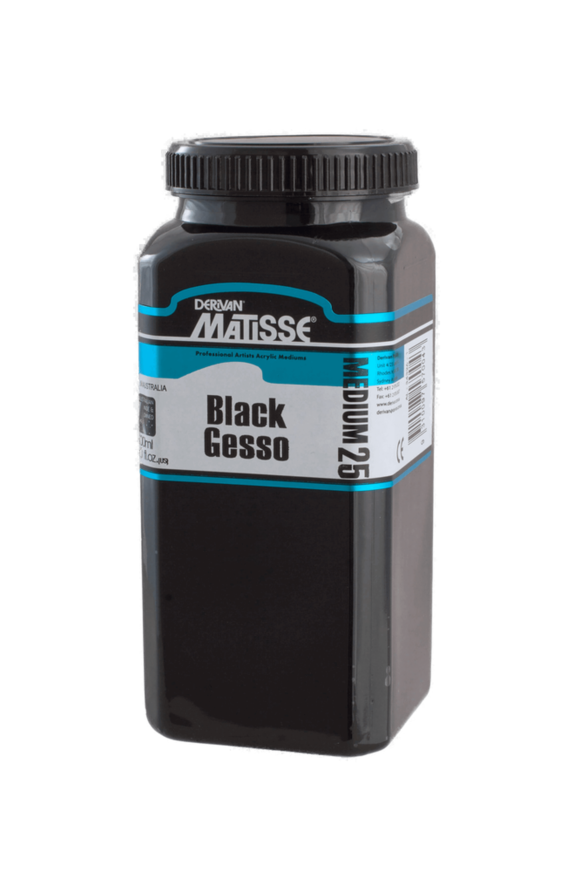 Matisse Acrylic Medium MM25 Black Gesso - Art Supplies Australia